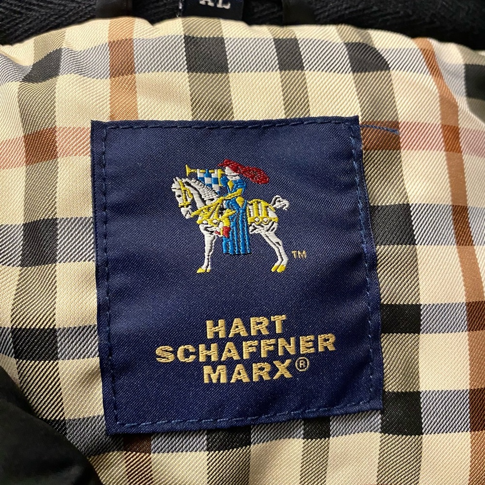 Hart Schaffner Marx Men's Quilted Black Jacket